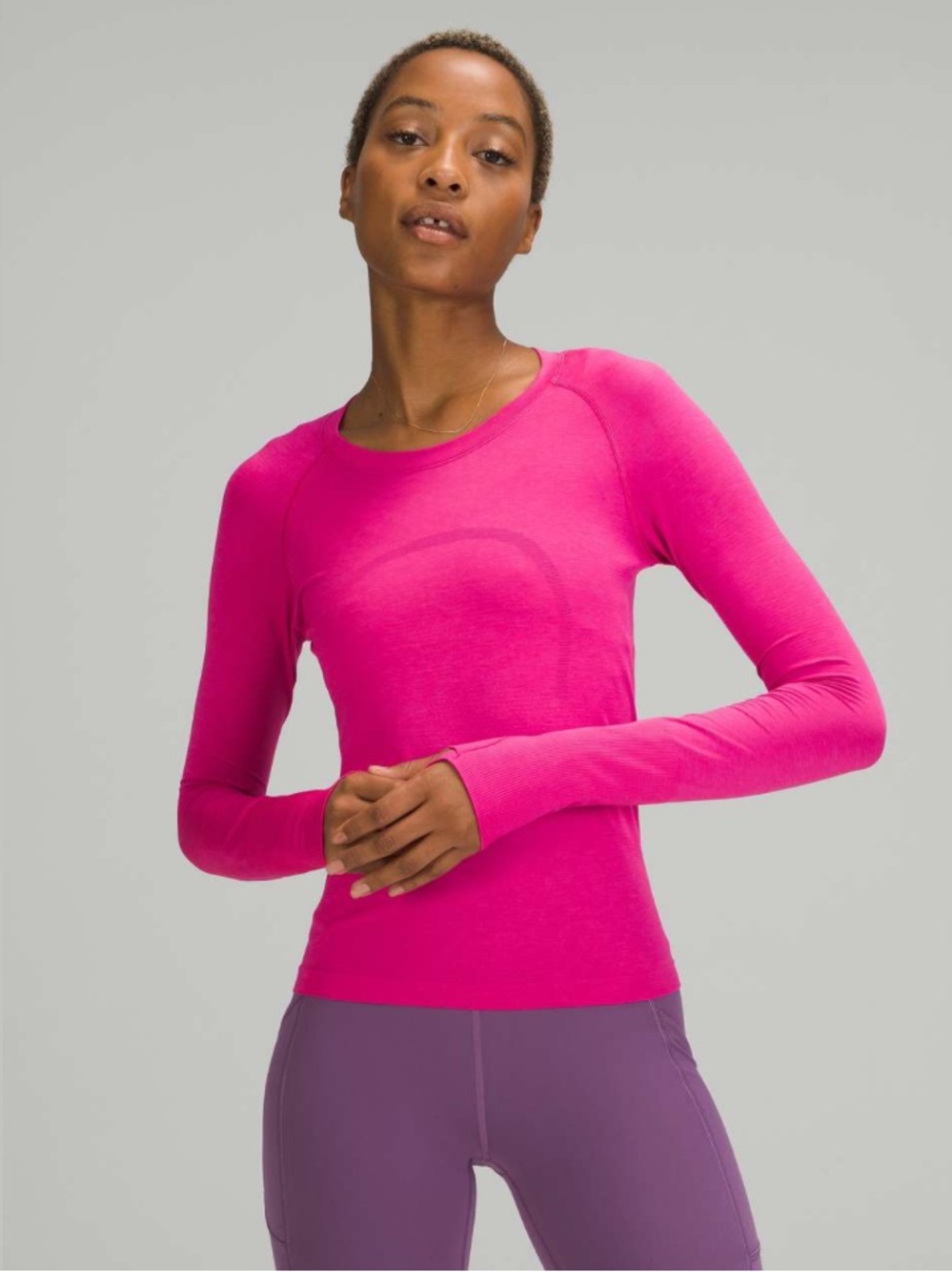 LULULEMON Swiftly Tech Long Sleeve Shirt 2.0 - Sonic Pink